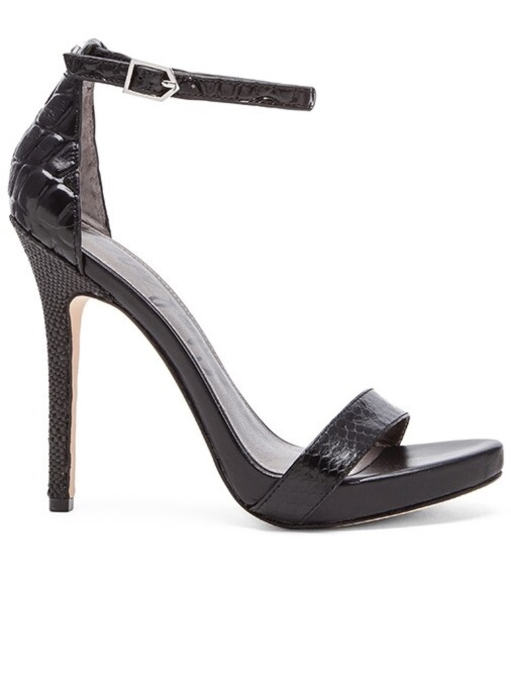 Sam Edelman Eleanor Heels in Black Skinprint